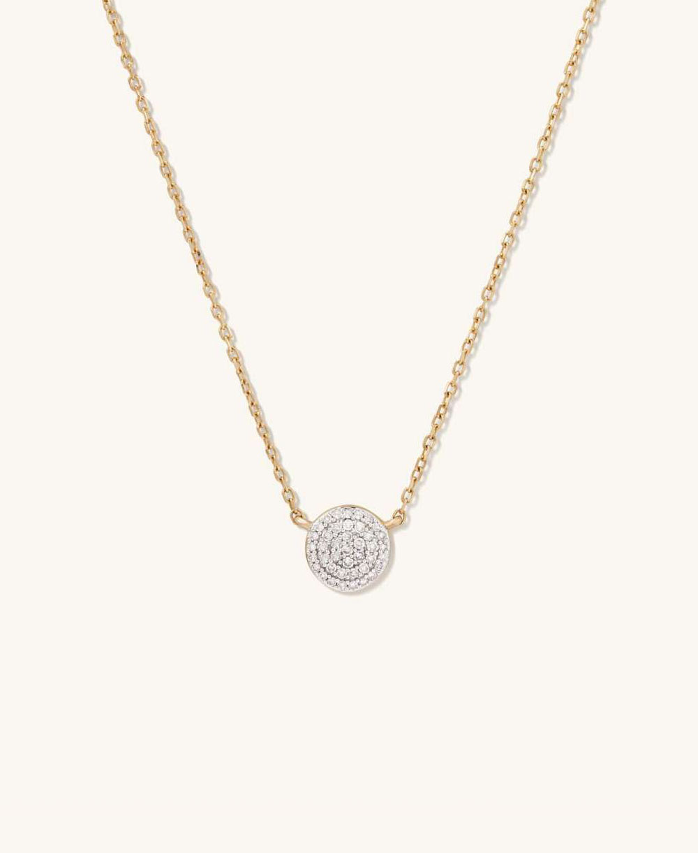 Diamond Round Necklace